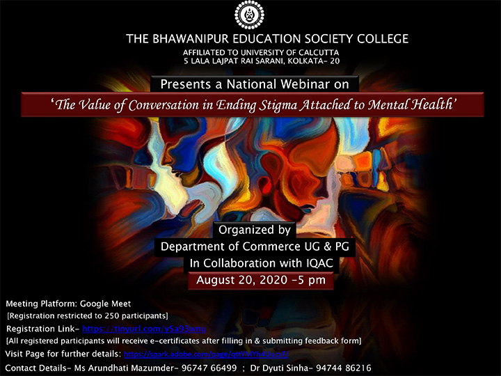 Webinar on “The Value of Conversation in Ending Stigma Attached to Mental Health”