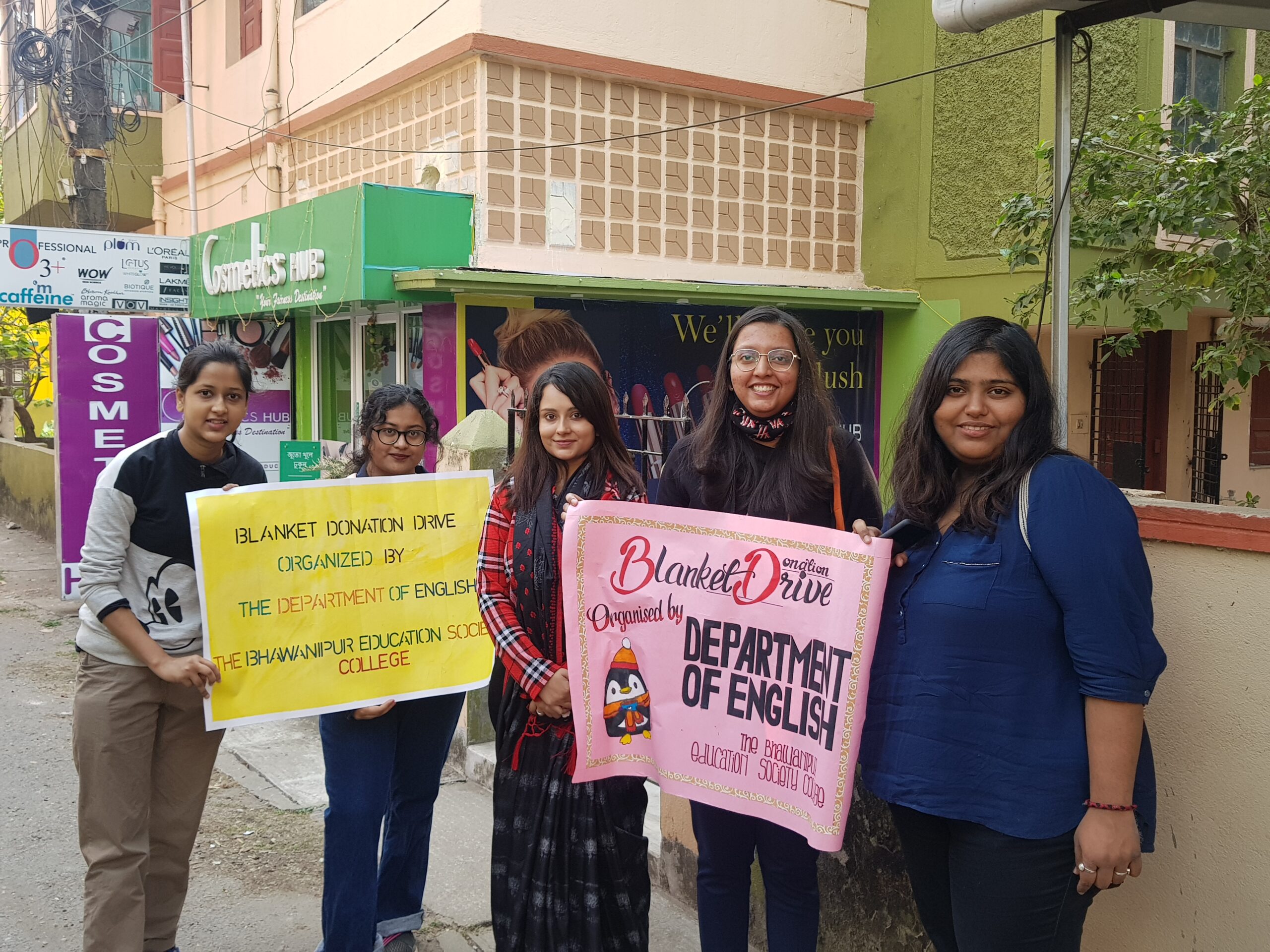 Blanket Donation Drive organised by Department of English