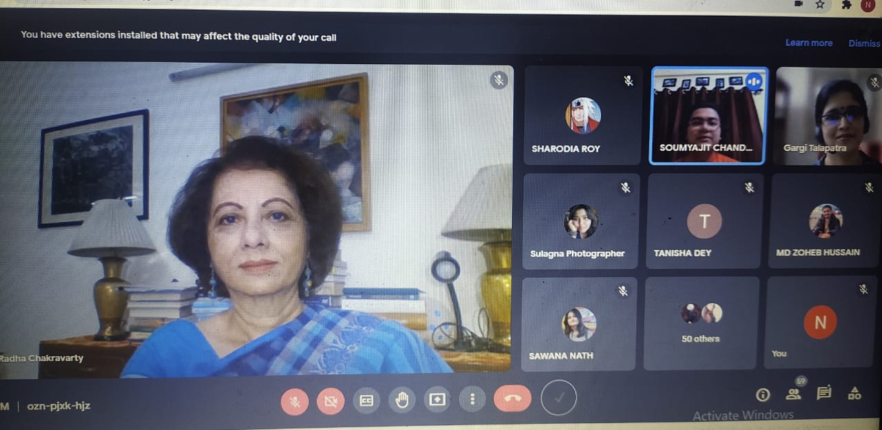 Special lecture on Rabindranath Tagore