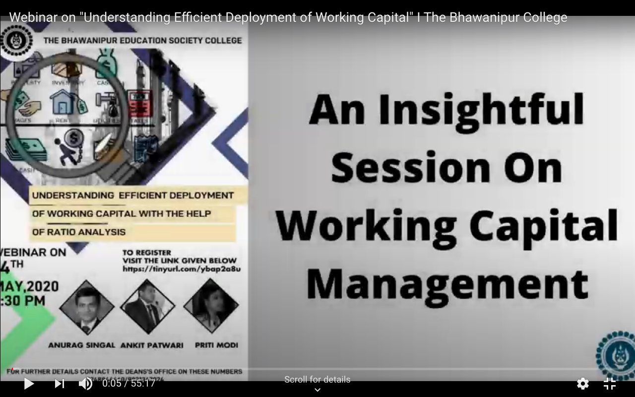 UNDERSTANDING EFFICIENT DEPLOYMENT OF WORKING CAPITAL WITH THE HELP OF RATIO ANALYSIS