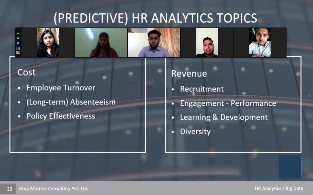 Report on the  Webinar on “HR Analytics in a Digital Platform”