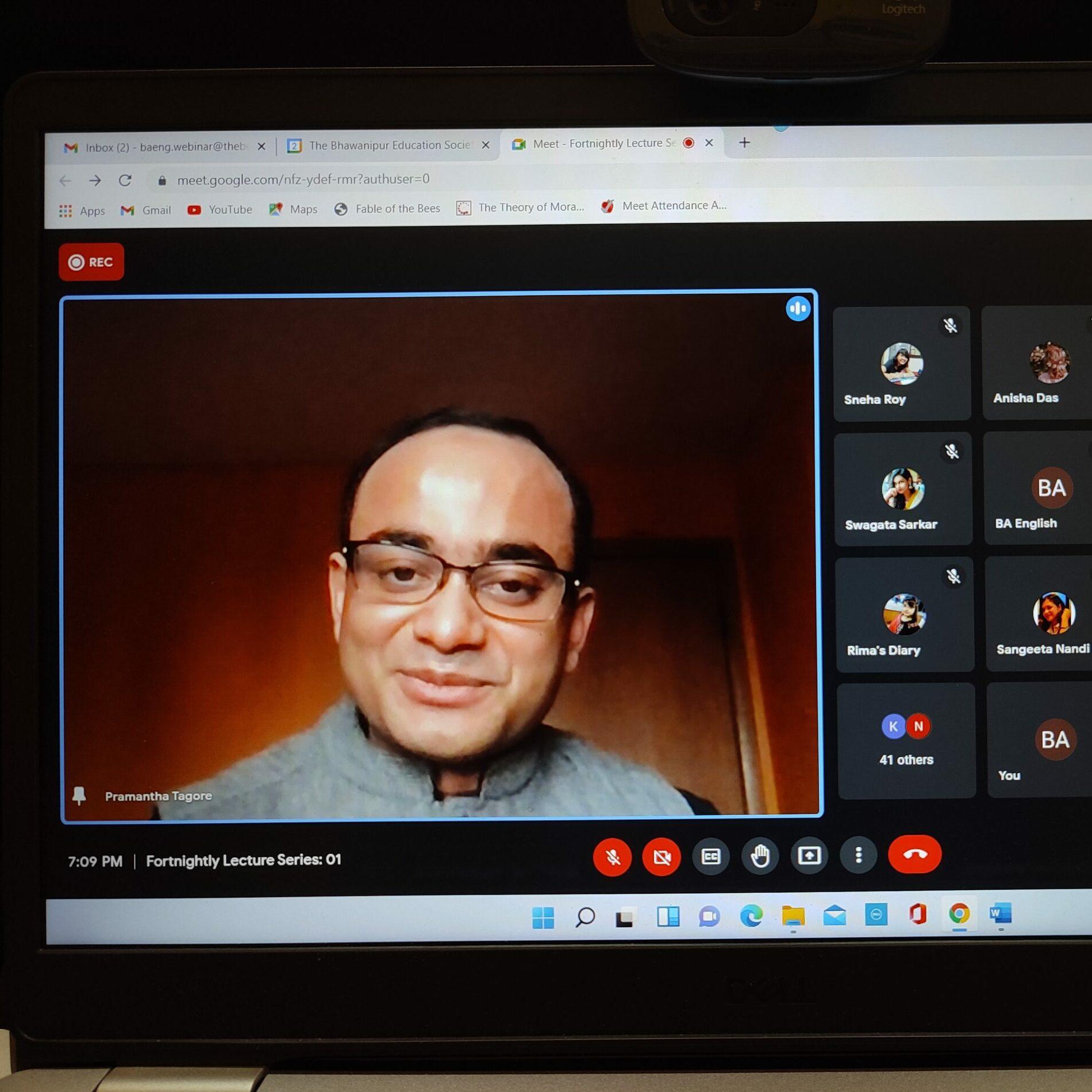 Fortnightly Lecture Series organized by the Department of English