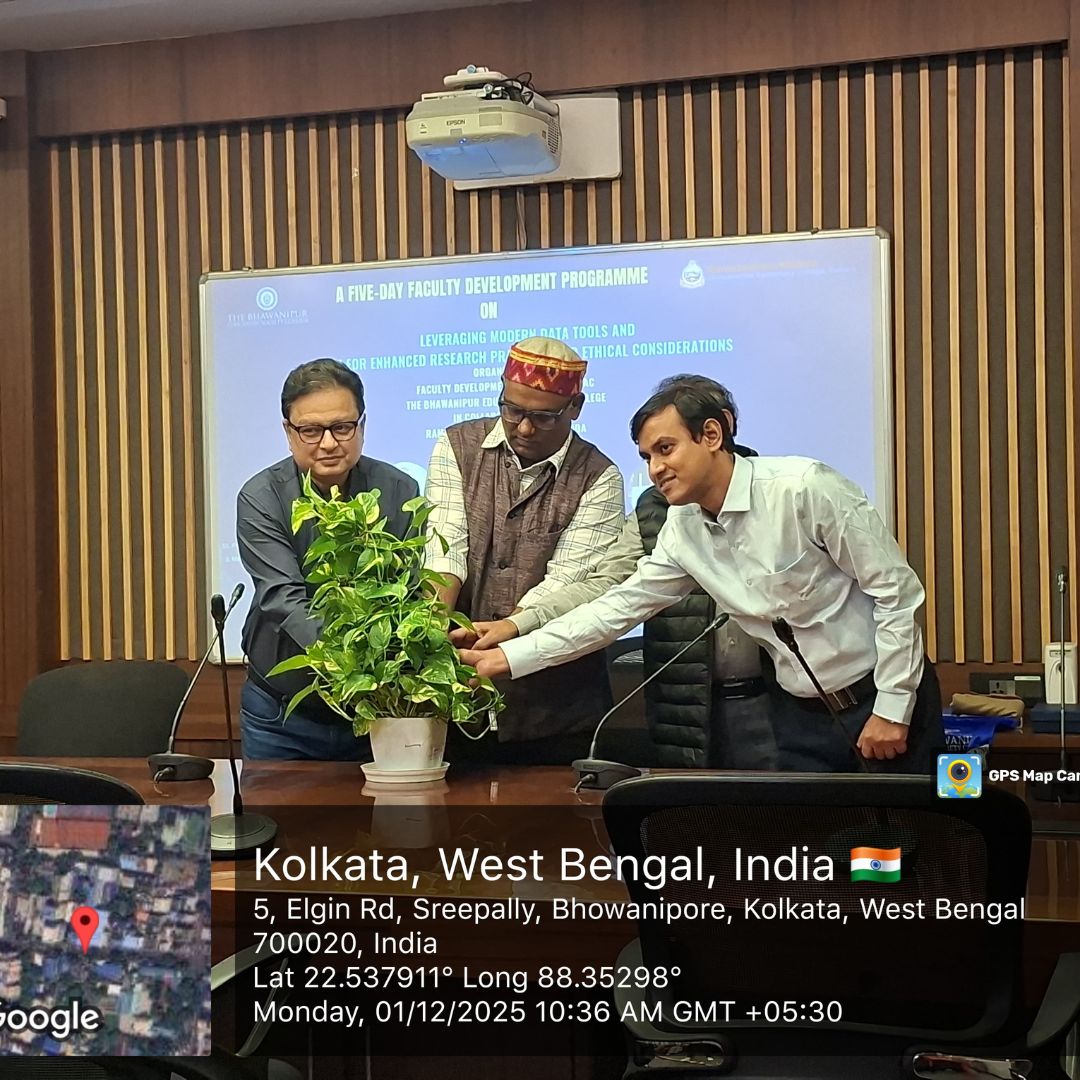 A Five Day Faculty Development Programme on “Leveraging Modern Data Tools and AI for Enhanced Research Practices and Ethical Considerations” jointly organised by FDP Cell & IQAC in collaboration with Ramakrishna Mission Vivekananda Centenary College Rahara