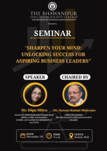 Seminar on "Sharpen Your Mind: Unlocking Success for Aspiring Business Leaders"