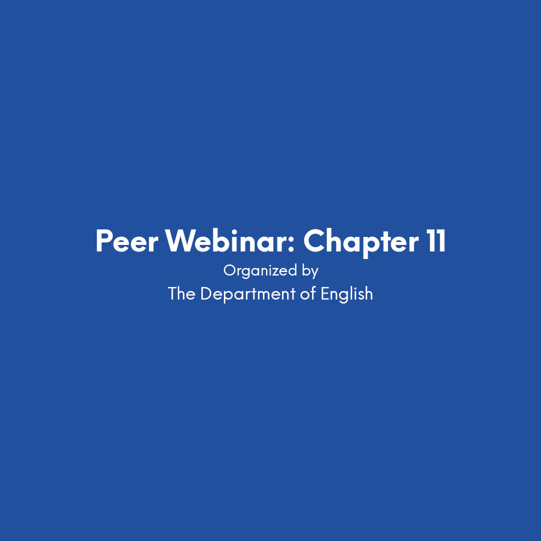 Peer Webinar: Chapter 11