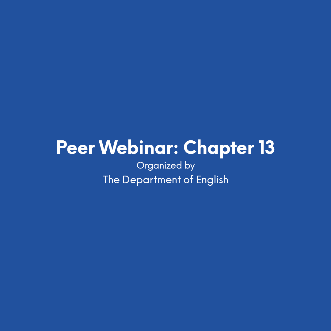 Peer Webinar: Chapter 13