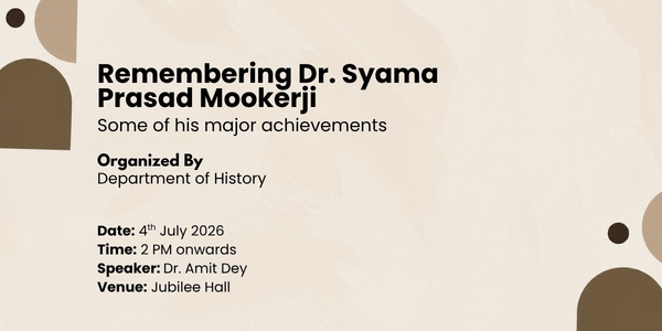 Remembering Dr. Syama Prasad Mookerji